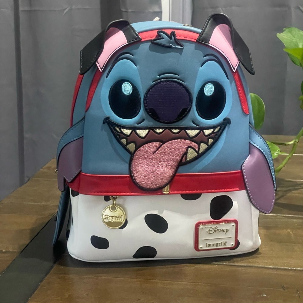 Loungefly stitch 101 Dalmatian backpack